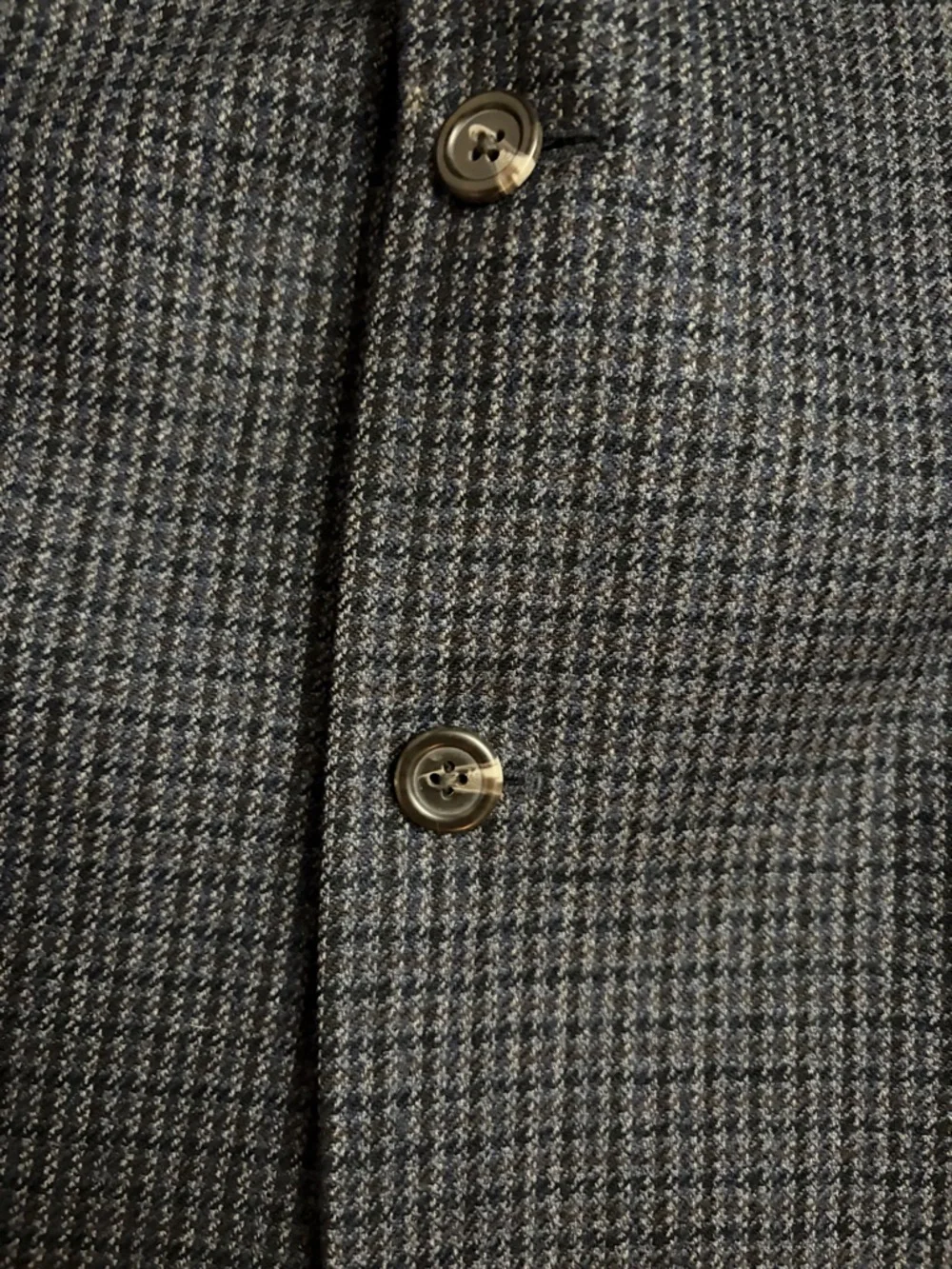 Chaps Wool 48L Men's Navy Bluish-Gray Check Sport Coat